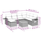 Modulaire tuinbank set met gepoedercoat staal en zwart materiaal - Modulaire tuinbanken