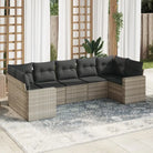 Modulaire tuinbank set met waterdichte tas en beige materiaal - Lichtgrijs / 7 - Modulaire tuinbanken