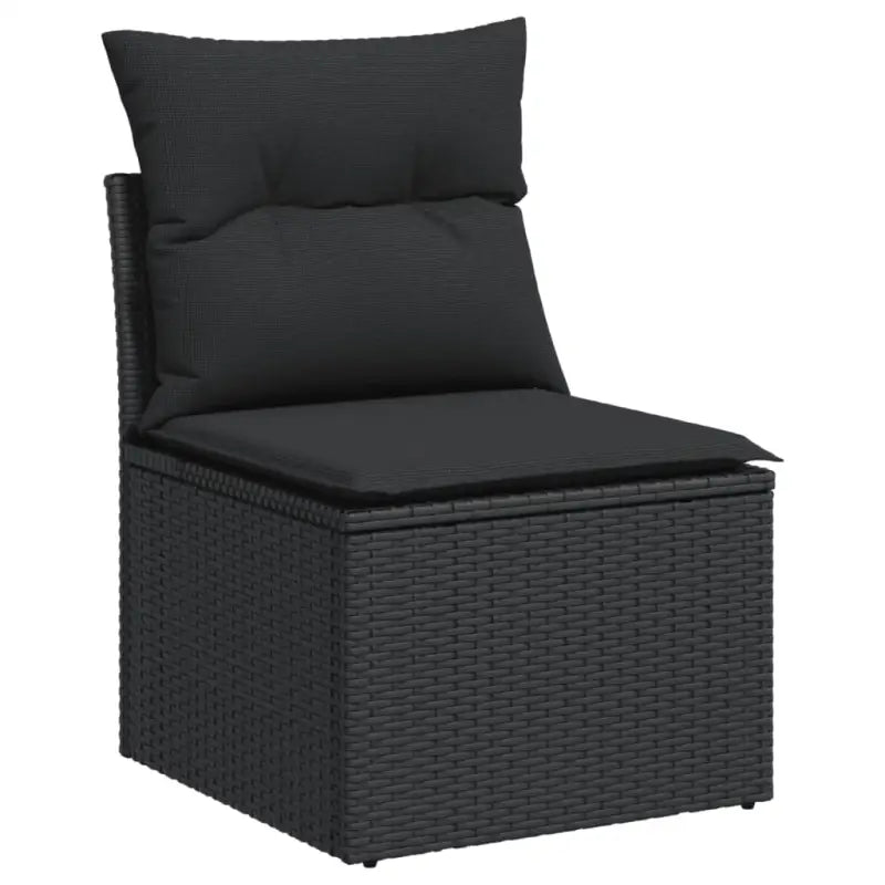 Modulaire tuinbank set met zwart gepoedercoat staal voor buitenplezier - Modulaire tuinbanken