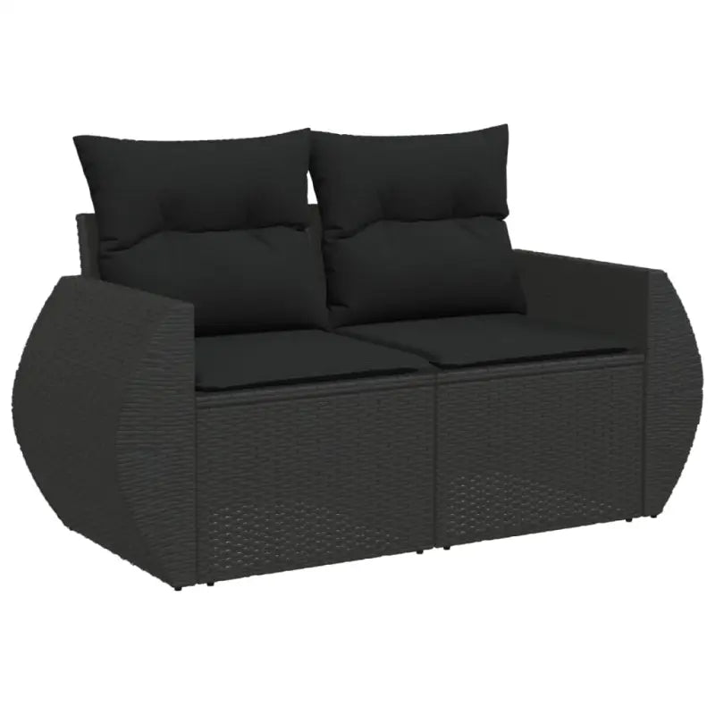 Modulaire tuinbank set met zwart gepoedercoat staal voor buitenplezier - Modulaire tuinbanken