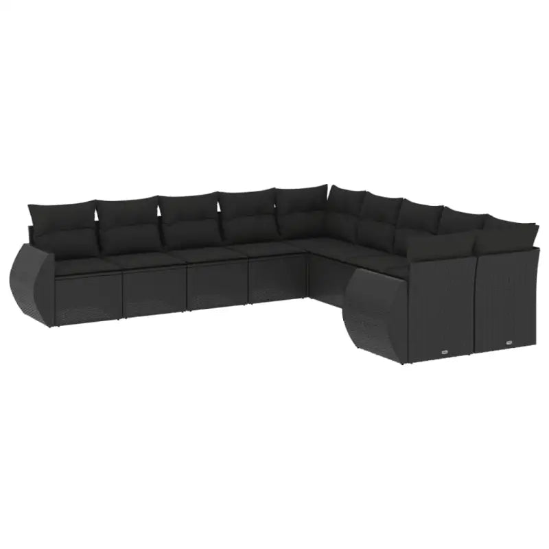 Modulaire tuinbank set met zwart gepoedercoat staal voor buitenplezier - Modulaire tuinbanken