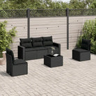 Modulaire tuinbank set met zwart gepoedercoat staal en waterdichte tas - Zwart / 1 / Met tafel - Modulaire tuinbanken
