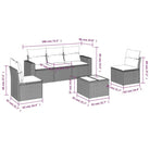 Modulaire tuinbank set met zwart gepoedercoat staal en waterdichte tas - Modulaire tuinbanken