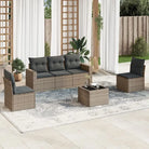 Modulaire tuinbank set met zwart gepoedercoat staal en waterdichte tas - Grijs / 1 / Met tafel - Modulaire tuinbanken