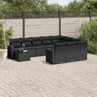 Modulaire tuinbank set met zwart materiaal en gepoedercoat staal - Zwart / 1 - Modulaire tuinbanken