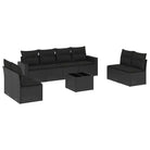 Modulaire tuinbank set met zwart materiaal en gepoedercoat staal - Modulaire tuinbanken