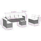 Modulaire tuinbank set met zwart materiaal en gepoedercoat staal - Modulaire tuinbanken