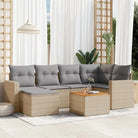 Modulaire tuinbank set van gepoedercoat staal in zwart materiaal - Beige en grijs / 1 - Modulaire tuinbanken