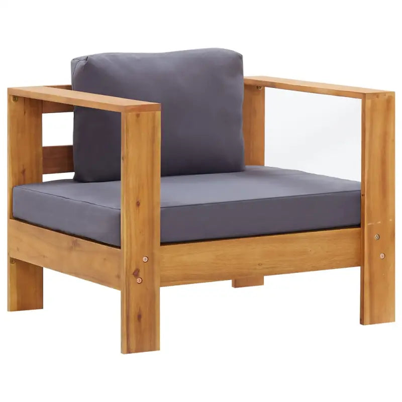 Modulaire tuinbank set van massief acaciahout voor elk seizoen - Donkergrijs / 1 / Fauteuil - Modulaire tuinbanken