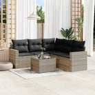 Modulaire tuinbank van beige materiaal en gepoedercoat staal - Lichtgrijs / 1 / Met tafel - Modulaire tuinbanken