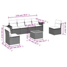 Modulaire tuinbank van beige materiaal met gepoedercoat staal en afmetingen - Modulaire tuinbanken