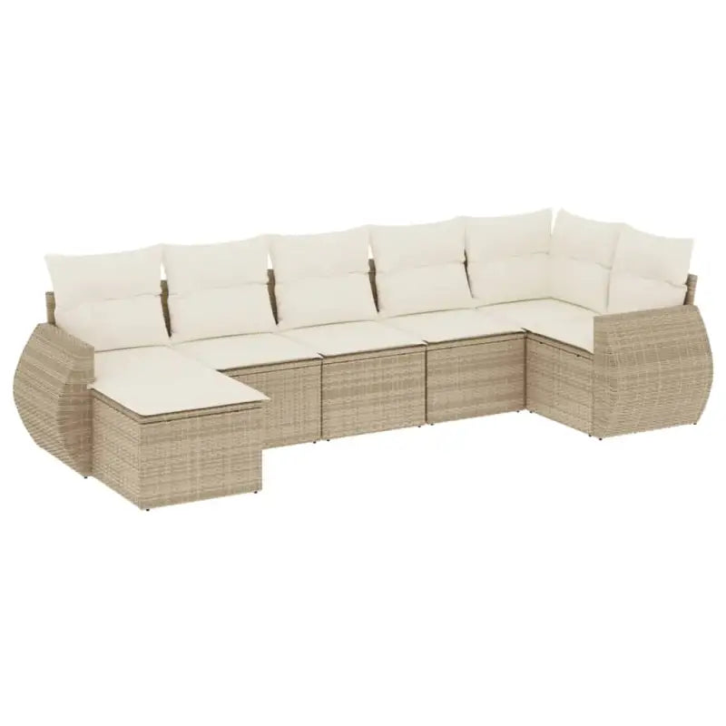 Modulaire tuinbank van gepoedercoat staal met beige materiaal - Modulaire tuinbanken