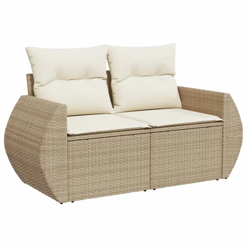 Modulaire tuinbank van gepoedercoat staal met beige materiaal - Modulaire tuinbanken