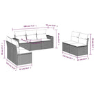 Modulaire tuinbank van gepoedercoat staal met poly rattan en waterdichte tas - Modulaire tuinbanken