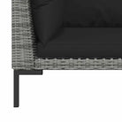 Modulaire tuinbank van halfrond poly rattan voor trendy buitenruimte - Modulaire tuinbanken