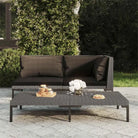 Modulaire tuinbank van halfrond poly rattan voor trendy buitenruimte - 1 / Hoekbank - Modulaire tuinbanken