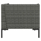 Modulaire tuinbank van halfrond poly rattan voor trendy buitenruimte - Modulaire tuinbanken
