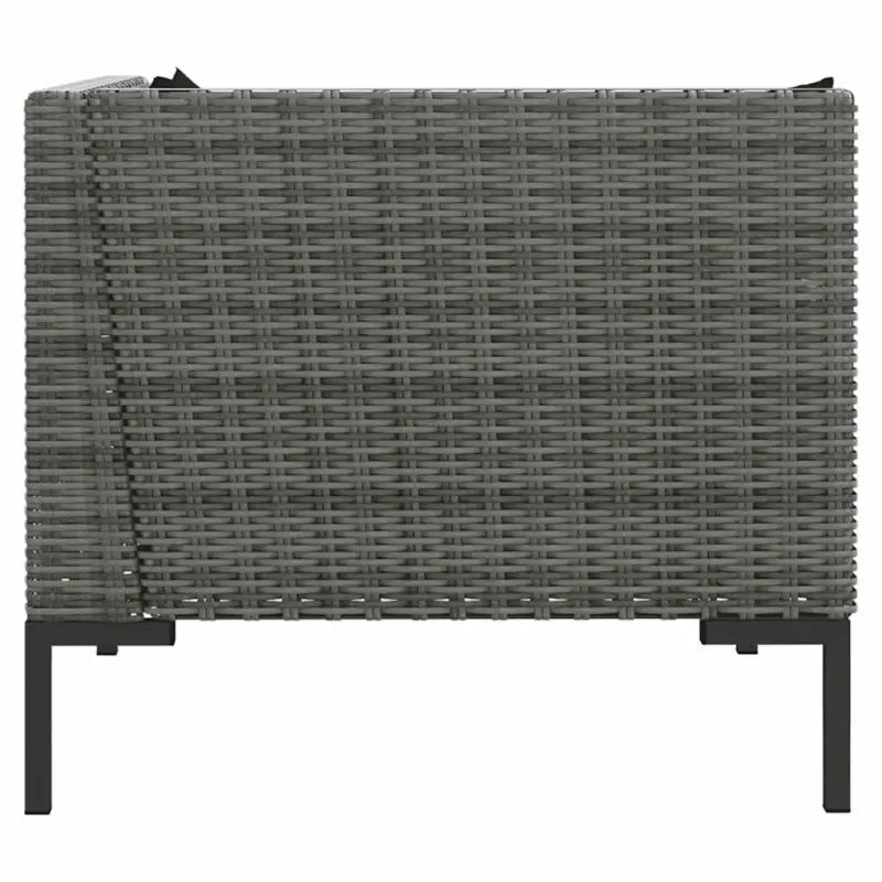 Modulaire tuinbank van halfrond poly rattan voor trendy buitenruimte - Modulaire tuinbanken