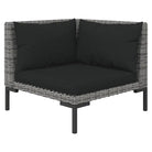 Modulaire tuinbank van halfrond poly rattan voor trendy buitenruimte - Modulaire tuinbanken