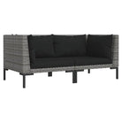 Modulaire tuinbank van halfrond poly rattan voor trendy buitenruimte - Modulaire tuinbanken