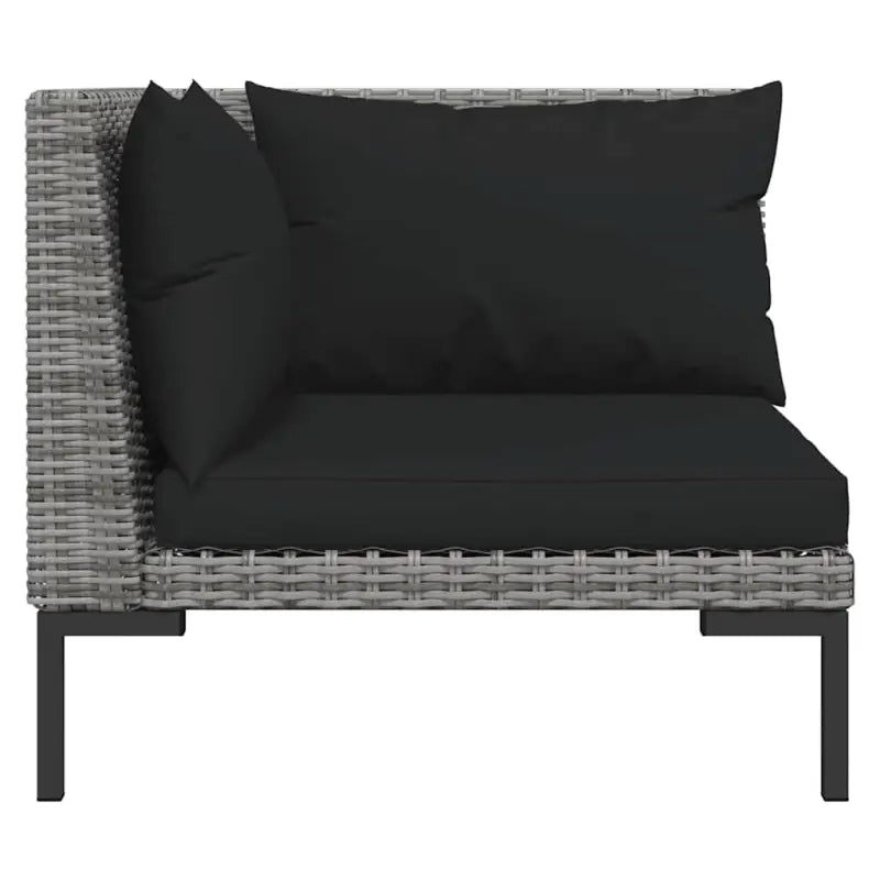 Modulaire tuinbank van halfrond poly rattan voor trendy buitenruimte - Modulaire tuinbanken
