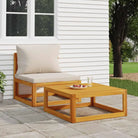 Modulaire tuinbank van massief acaciahout met comfortabele vulling - Taupe / 1 / Tafel - Modulaire tuinbanken