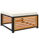 Modulaire tuinbank van massief acaciahout met wasbare hoes - Modulaire tuinbanken