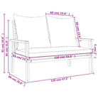 Modulaire tuinbank van massief acaciahout voor een comfortabele zitervaring - Modulaire tuinbanken