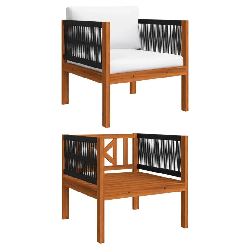 Modulaire tuinbank van massief acaciahout voor stijl en comfort - 1 / Fauteuil - Modulaire tuinbanken