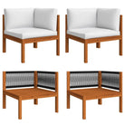 Modulaire tuinbank van massief acaciahout voor stijl en comfort - 1 / Hoekbank (2 st) - Modulaire tuinbanken