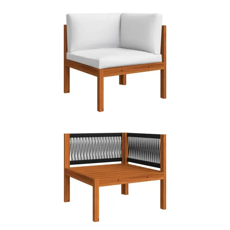 Modulaire tuinbank van massief acaciahout voor stijl en comfort - 1 / Hoekbank - Modulaire tuinbanken