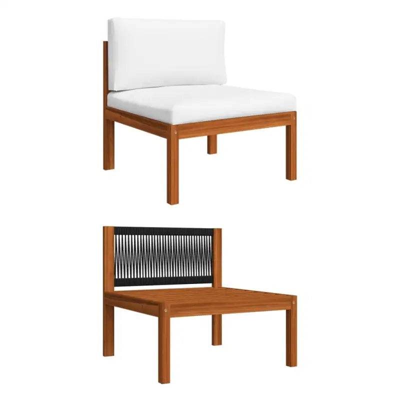 Modulaire tuinbank van massief acaciahout voor stijl en comfort - 1 / Middenbank - Modulaire tuinbanken