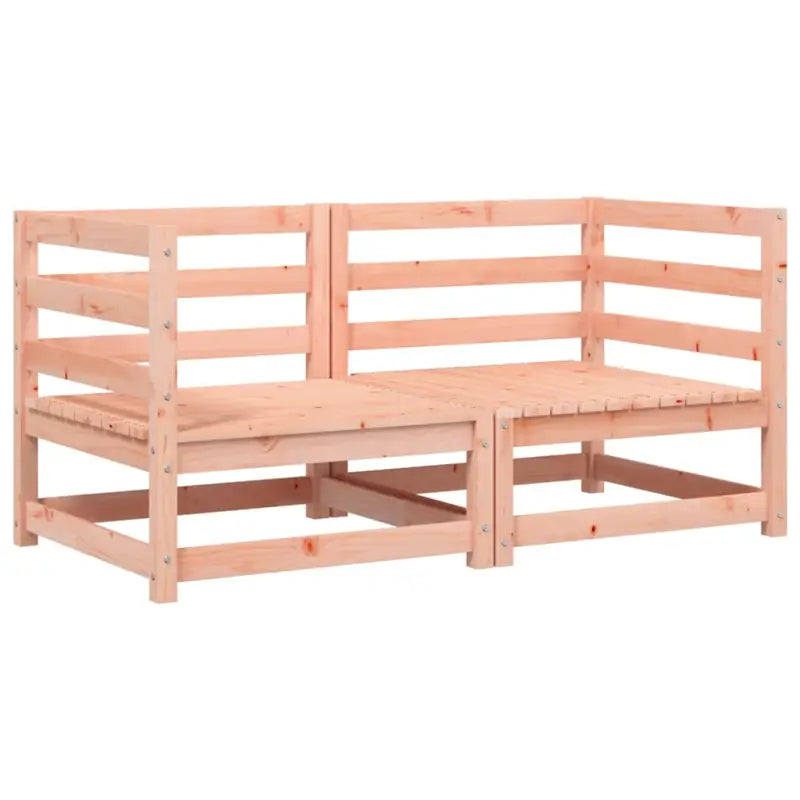 Modulaire tuinbank van massief douglashout met kussens voor je tuin - Modulaire tuinbanken