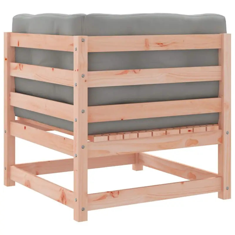 Modulaire tuinbank van massief douglashout met kussens voor je tuin - Modulaire tuinbanken
