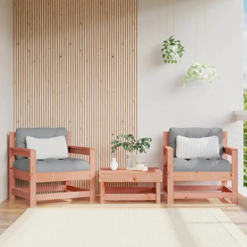 Modulaire tuinbank van massief douglashout voor terras en patio - Douglashout / 1 / Fauteuils (2 st) - Modulaire