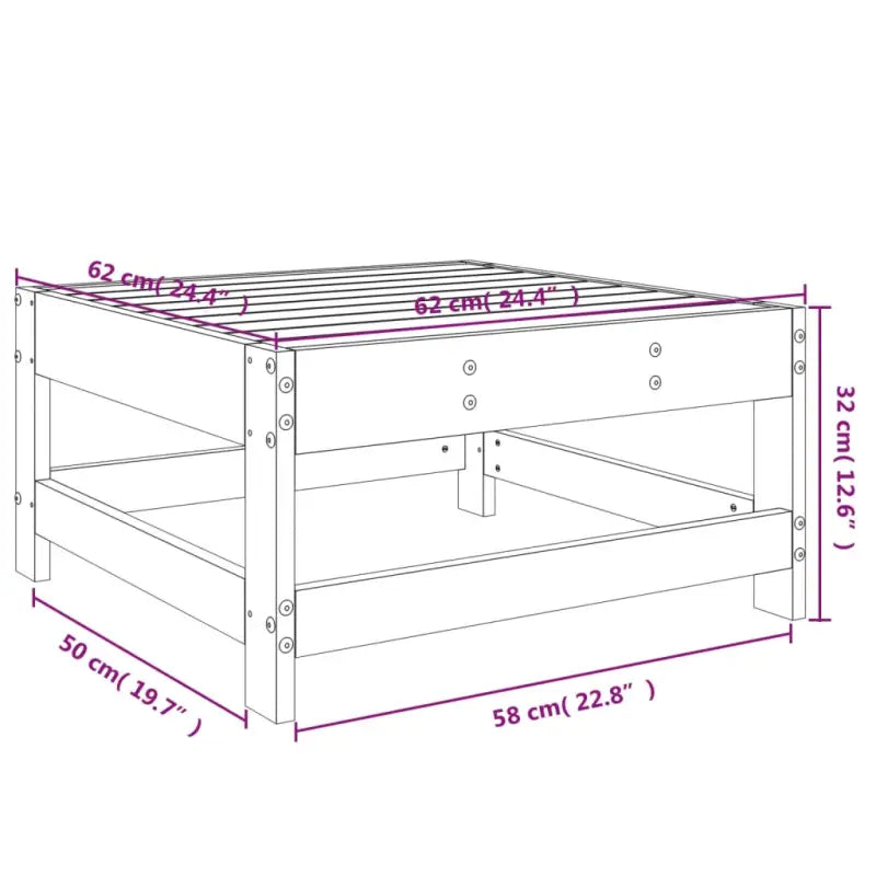 Modulaire tuinbank van massief douglashout voor terras en patio - Modulaire tuinbanken