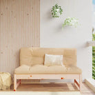 Modulaire tuinbank van massief grenenhout met comfortabele kussens - Natuurlijk grenenhout / 1 / Middenbank - Modulaire