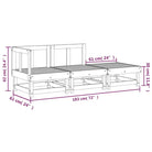 Modulaire tuinbank van massief grenenhout voor gezellig samenzijn - Modulaire tuinbanken