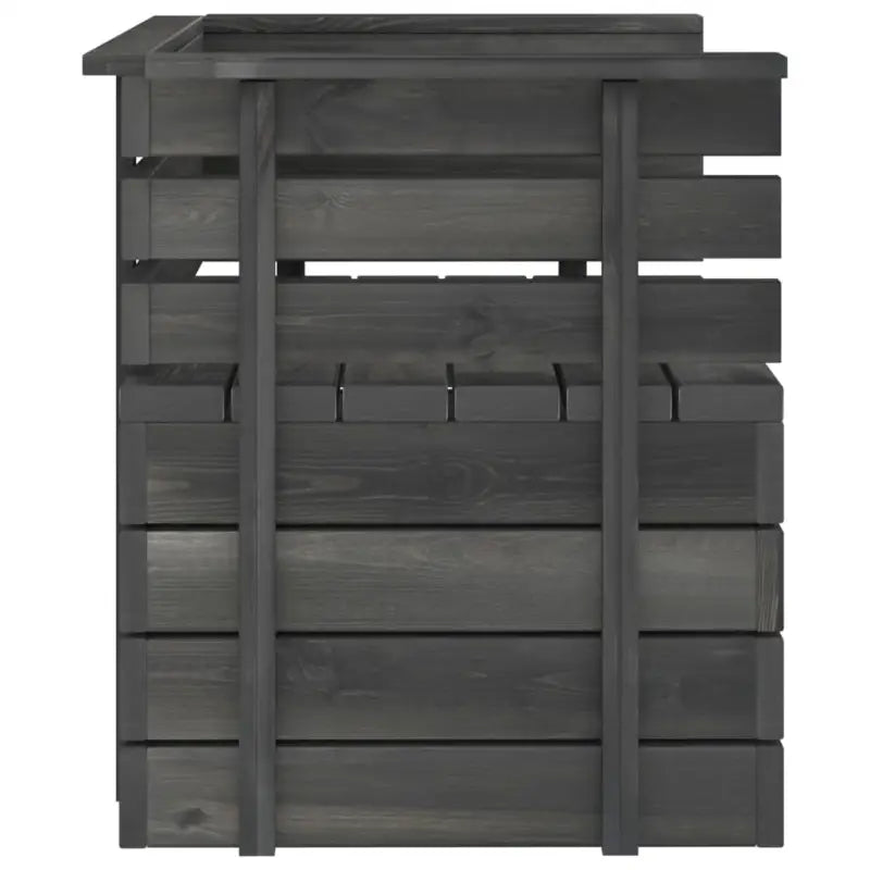 Modulaire tuinbank van massief grenenhout voor ontspanning en gezelligheid - 1 / Fauteuil - Modulaire tuinbanken