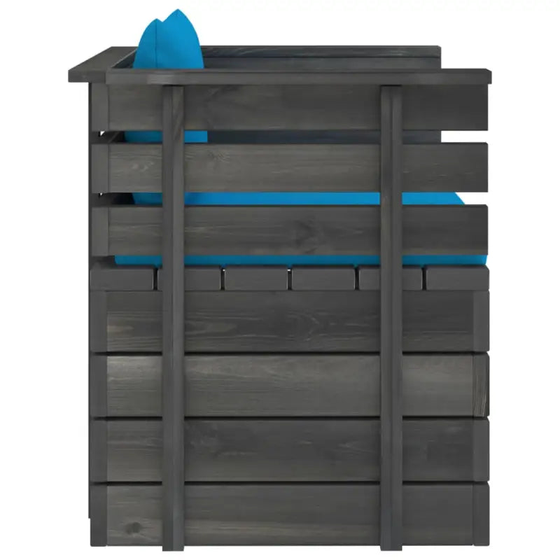 Modulaire tuinbank van massief grenenhout voor ontspanning en gezelligheid - Modulaire tuinbanken