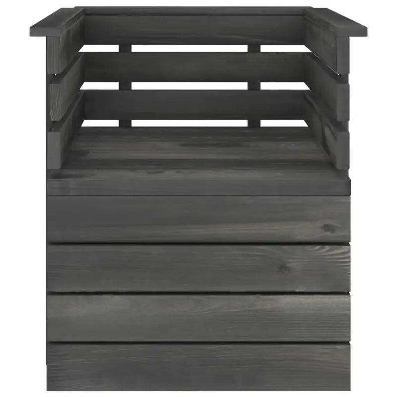 Modulaire tuinbank van massief grenenhout voor ontspanning en gezelligheid - 1 / Fauteuil - Modulaire tuinbanken