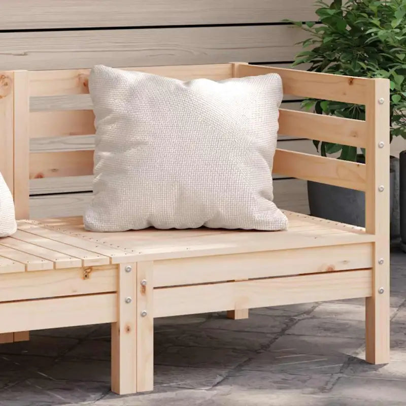 Modulaire tuinbank van massief grenenhout voor ontspanning en gezelligheid - Natuurlijk grenenhout / 1 / Hoekbank