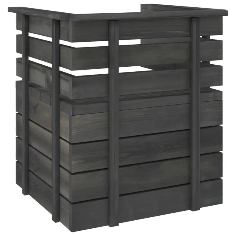 Modulaire tuinbank van massief grenenhout voor ontspanning en gezelligheid - 1 / Fauteuil - Modulaire tuinbanken