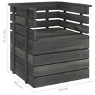 Modulaire tuinbank van massief grenenhout voor ontspanning en gezelligheid - 1 / Fauteuil - Modulaire tuinbanken