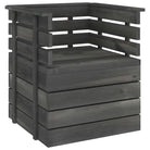Modulaire tuinbank van massief grenenhout voor ontspanning en gezelligheid - 1 / Fauteuil - Modulaire tuinbanken