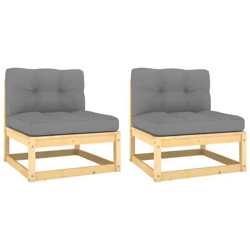 Modulaire tuinbank van massief grenenhout voor ontspanning en gezelligheid - Modulaire tuinbanken