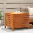 Modulaire tuinbank van massief grenenhout voor terras en patio - Bruin grenenhout / 1 / Hoge hocker - Modulaire