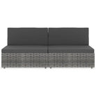 Modulaire tuinbank van poly rattan voor alle seizoenen - Modulaire tuinbanken