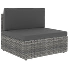 Modulaire tuinbank van poly rattan voor alle seizoenen - Modulaire tuinbanken