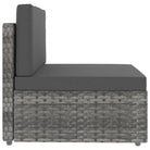 Modulaire tuinbank van poly rattan voor alle seizoenen - Modulaire tuinbanken